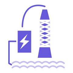 Wave Power Icon of Sustainable Energy iconset.