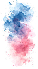 beautiful paint splash on white background	
