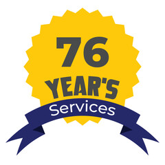 76 Year's of services 