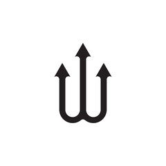 Trident icon template vector