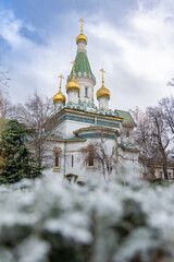Exterior View of St. Nicholas the Miracle-Maker Church in Sofia