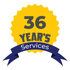 36 Year's of services 