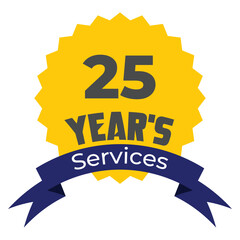 25 Year's of services 