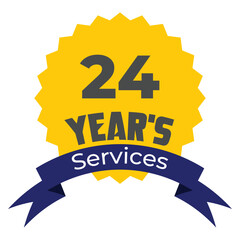 24 Year's of services 
