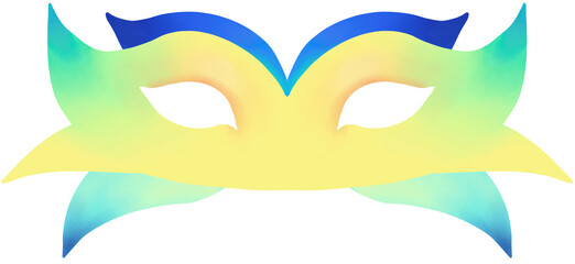 carnival mask isolated