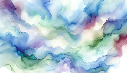 Soothing Abstract Watercolor Waves