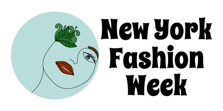 New York Fashion Week, idea for a poster, banner or postcard