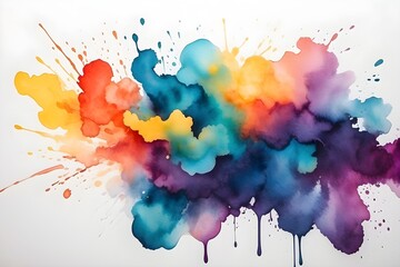 Fototapeta premium Abstract Captivating Watercolor Stains background
