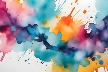 Abstract Captivating Watercolor Stains background