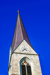 Fototapeta na wymiar Die Pfarrkirche hl. Sebastian Schwarzach in Vorarlberg 