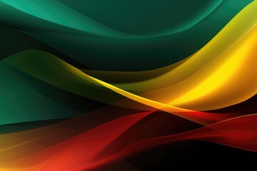 Abstract background awareness day red, green and yellow for black history month