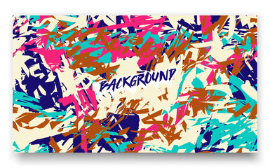 a colorful abstract painting with the wordkaruni
