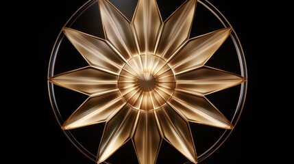Golden star icon or symbol ranking UHD Wallpaper