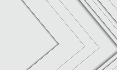 Vector illustration of gray and white advanced geometric technology abstract smooth background.