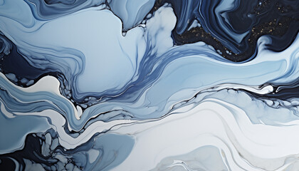 Abstract blue marble pattern texture for background