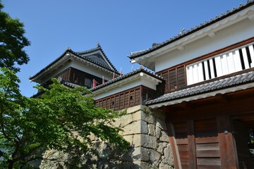 上田城　大手門と南櫓