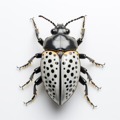 Naklejka premium Scarab beetle on white background