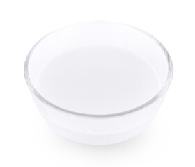 coconut milk isolated on white.