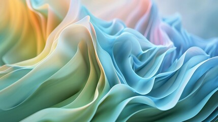 Obraz premium Cinematic grass flows with hues and wavy patterns, a short artistic dance in nature's vibrant theater.