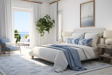 Master bedroom with ocean views