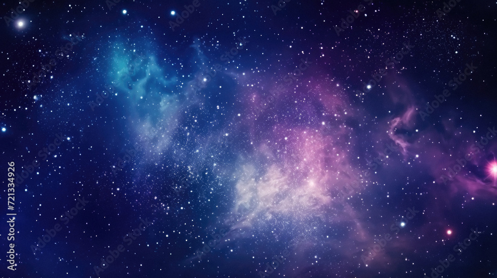 Wall mural star field in space many light years far from the planet earth .