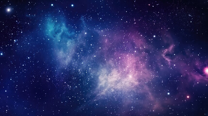 Naklejka premium Star field in space many light years far from the planet Earth .