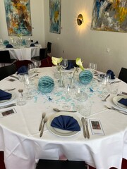 table setting for a dinner