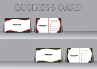 Modern creative business card and name card,horizontal simple clean template vector design, layout in rectangle size.