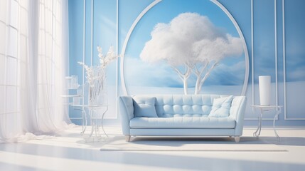 lounge with azure dream vibes