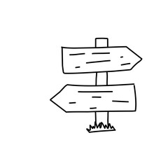 camping related vector illustration in doodle hand drawn style 