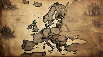 Centuries Unfolding: A Pictorial Parchment of European History