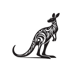 Kangaroo Contours: A Mesmerizing Array of Kangaroo Silhouettes Displaying the Distinct Contours and Shapes of These Remarkable Creatures - Kangaroo Illustration - Kangaroo Vector

