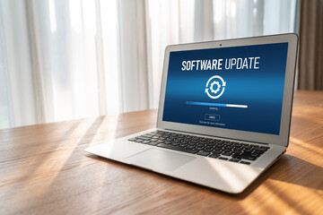 Software update on computer for modish version of device software upgrade