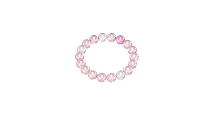 pink pearl bracelet 3D rendering
