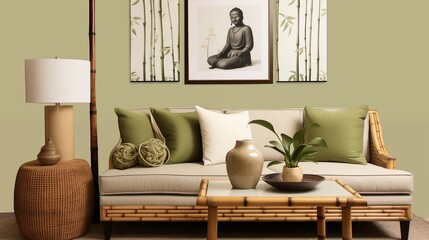 meditation room into a bamboo harmony retreat