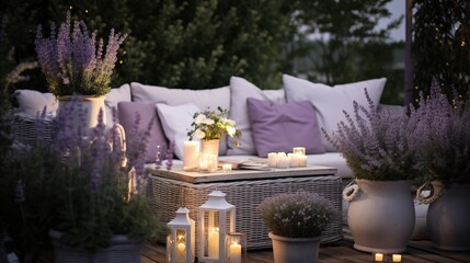 patio into a haven of lavender dreams