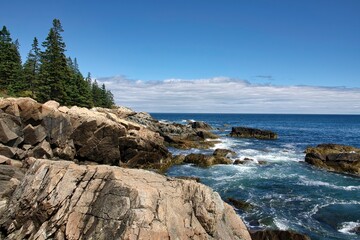 Fototapeta na wymiar Rugged Maine Coastline