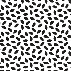Seamless pattern with abstract leaves. Black and white. natural ornament seamless pattern. Floral seamless pattern for wrapping, fabric, paper and wallpaper. 