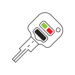 car key icon vector