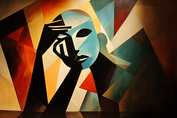 Cubist Experiment: Play of Shadow and Light