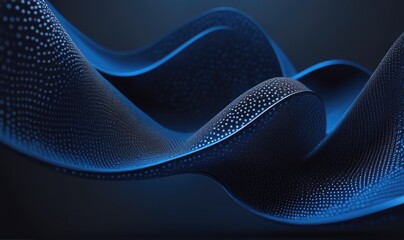 Premium Technology wave 3D background illustration. Ai generative