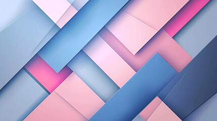 Blue & pink geometric background vector presentation design. PowerPoint and Business background.