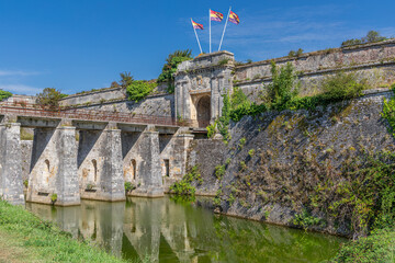 Porte Royale de la Citadelle du Château-d'Oléron, sur l'île d'Oléron, Charente-Maritime