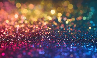 Colorful glitter texture background. Abstract multicolored bokeh.