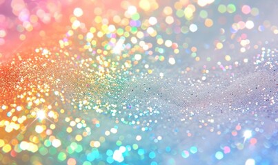 Colorful glitter background with bokeh defocused lights and shadow