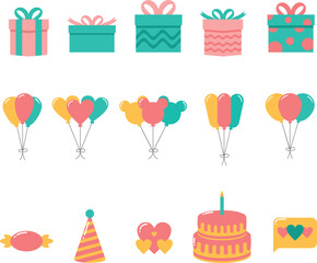 Cute Birthday Party Illustration