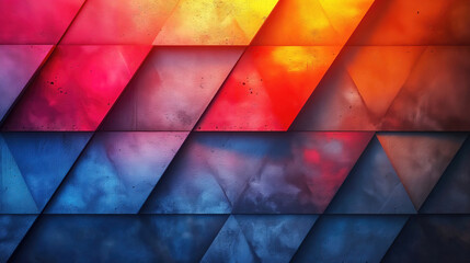 Abstract background multicolored triangles, colored interesting background.