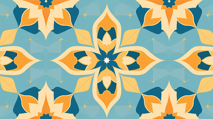 pattern with flowers background 