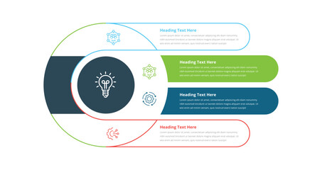 Abstract Infographics Template, Timeline concept with 4 steps, diagram with steps, options, parts or processes