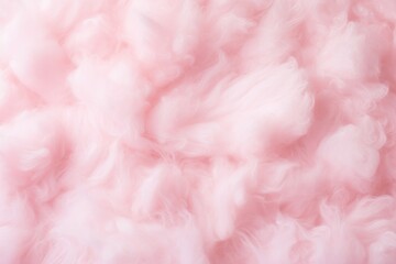 Fototapeta premium A stunning close-up image showcasing a pink background filled with a multitude of fluffy and serene clouds, Pink cotton candy background, Candy floss texture, AI Generated